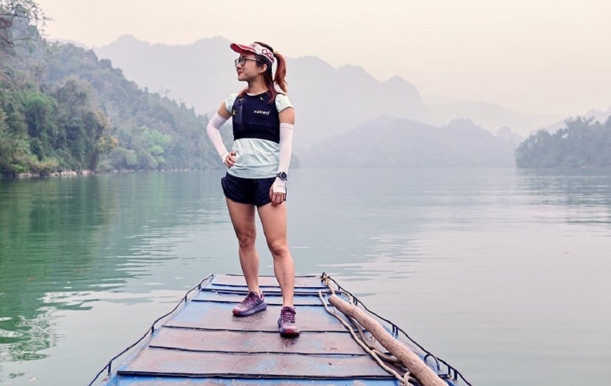 Nữ runner với thành tích 100km - Trà My đã có mặt tại giải chạy Ba Be Jungle Marathon 2021